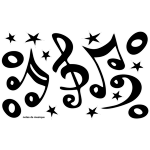 Motif Notes de Musique