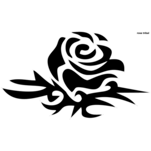 Motif Rose Tribal